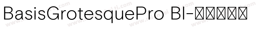 BasisGrotesquePro Bl字体转换